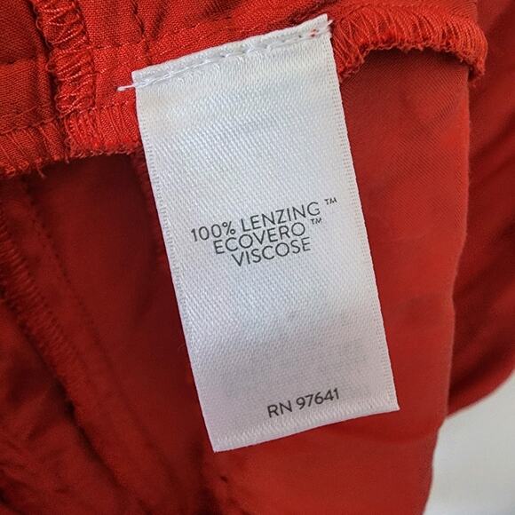 J.Jill Cottagecore Prairie Ruffle Autumn Maxi Dress Orange Large - Picture 9 of 13